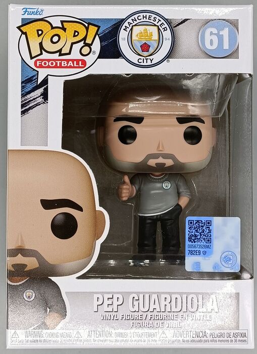 61 Pep Guardiola - Manchester City - Football Funko POP - Brand New