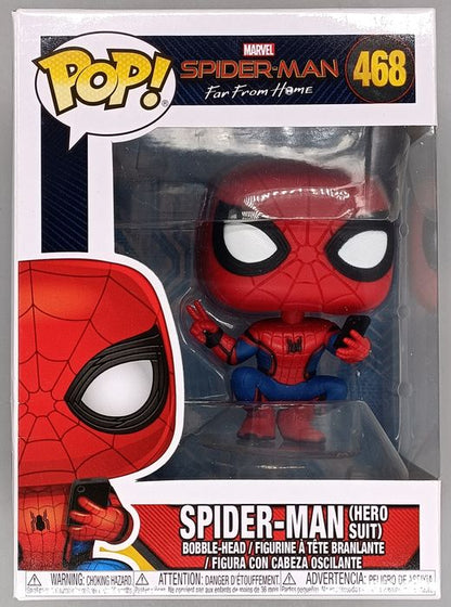 468 Spider-Man (Hero Suit) Marvel SpiderMan Far from Home - Box Damaged Funko POP