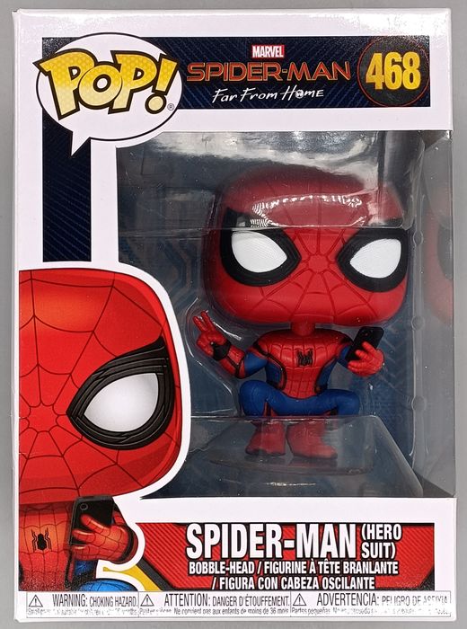 468 Spider-Man (Hero Suit) Marvel SpiderMan Far from Home - Box Damaged Funko POP