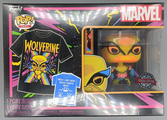 #802 Wolverine (Blacklight) Marvel T-Shirt Bundle (X Large)