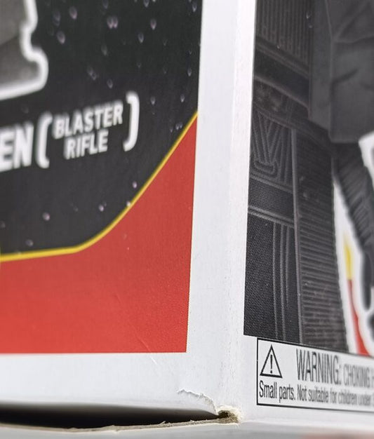 #331 Knight of Ren (Blaster Rifle Hematite) Chrome Star Wars Box Damaged Funko POP
