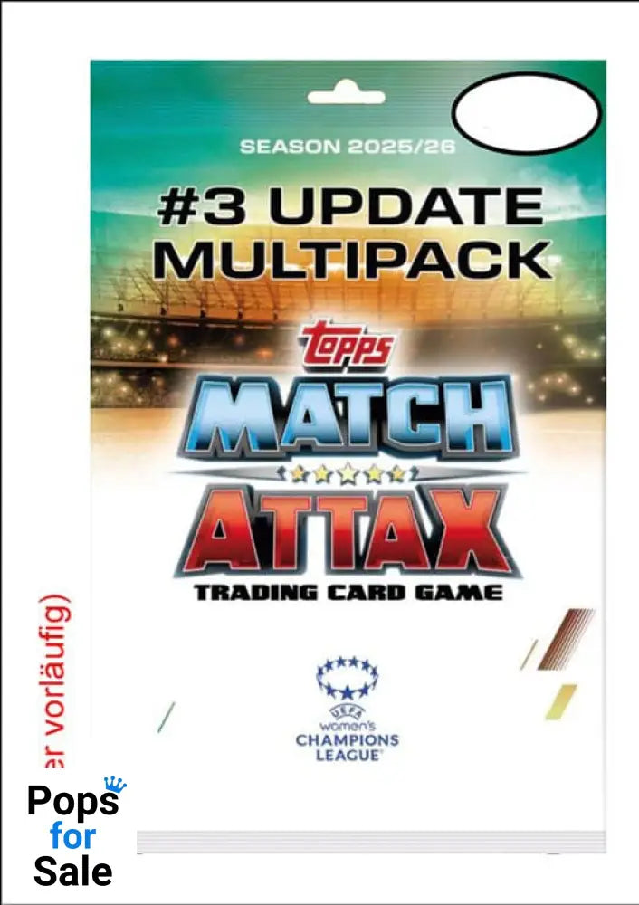 UEFA Women's Champions League Match Attax Trading Cards 2025/26 Mega Multipack Update Queens of Europe *German Version*