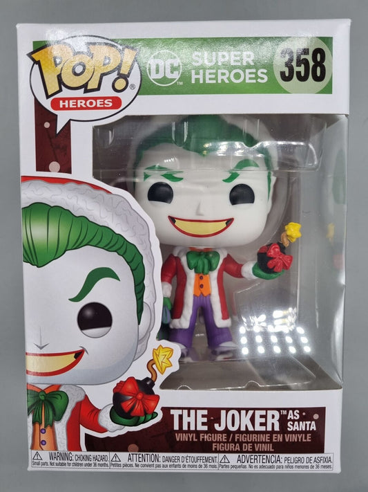 #358 The Joker (as Santa) - DC Super Heroes - Holiday Funko POP