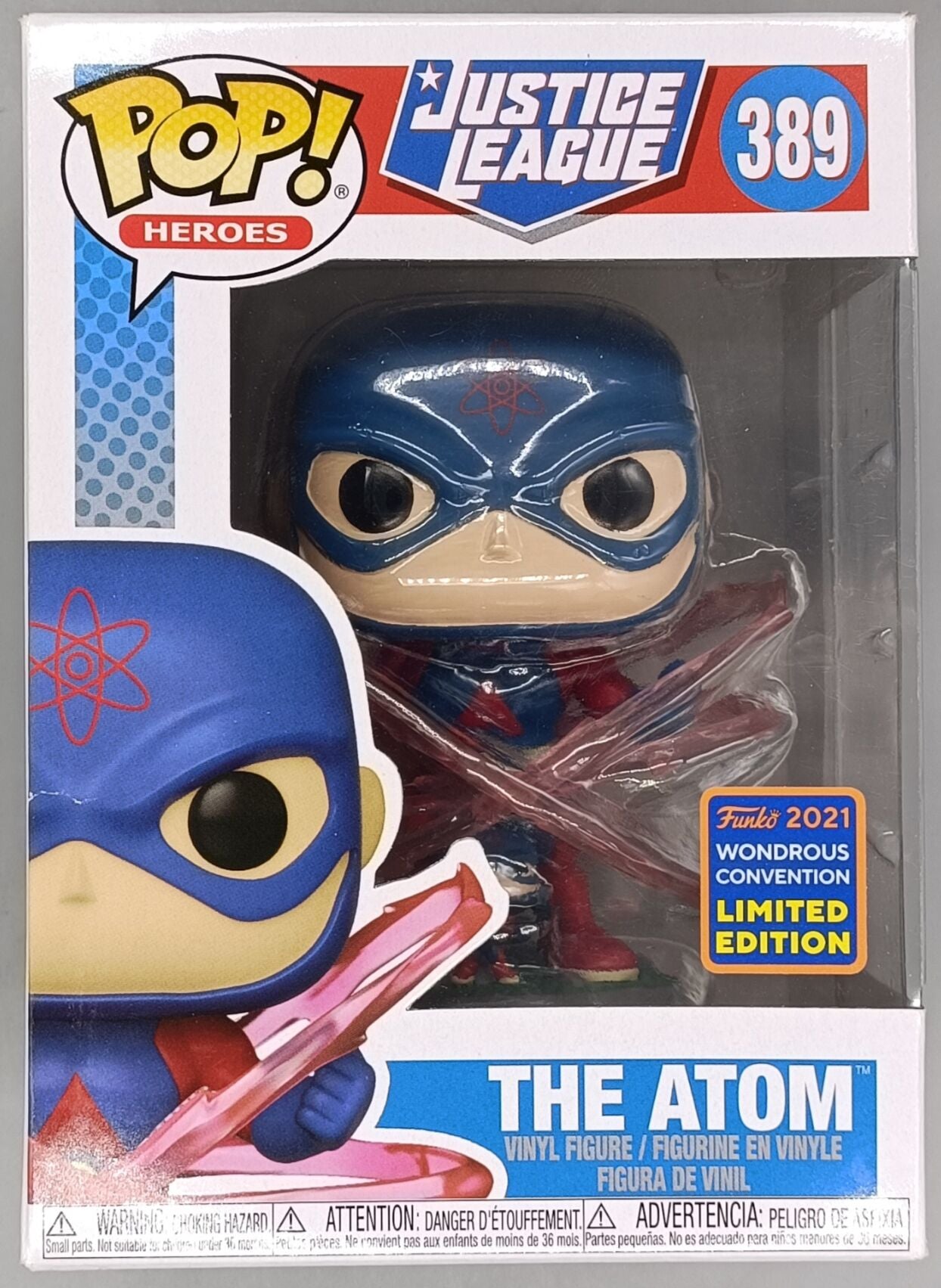 389 The Atom - DC Justice League - 2021 Con Release Funko POP - Box Damaged