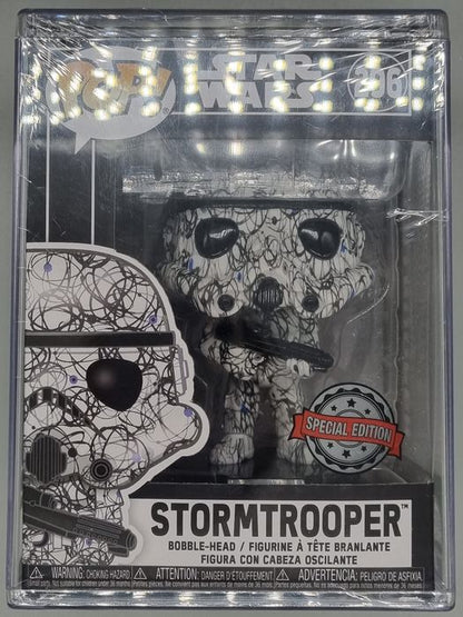 Funko 45861 Pop! Star Wars: Stormtrooper (Futura Artist Series Special Edition) #296 Funko POP