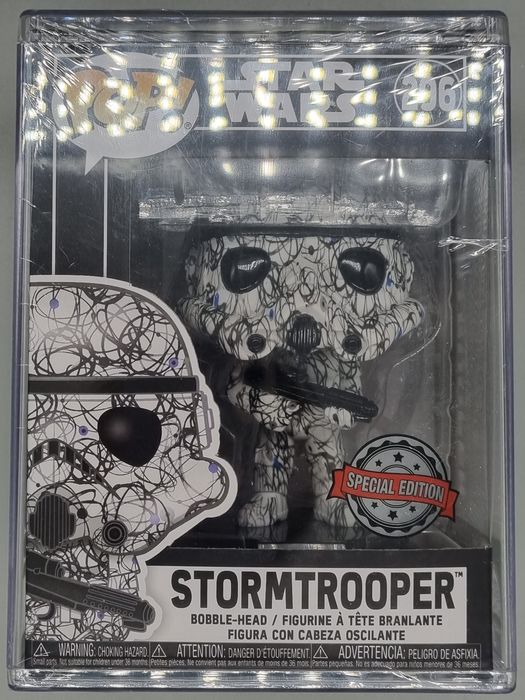 Funko 45861 Pop! Star Wars: Stormtrooper (Futura Artist Series Special Edition) #296 Funko POP
