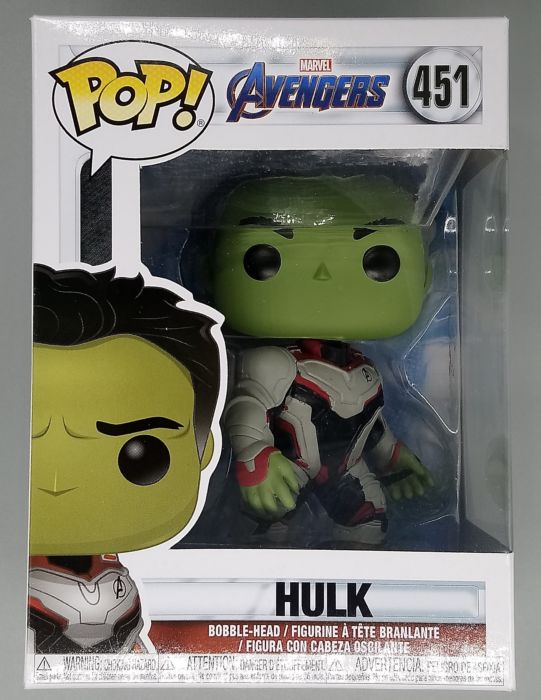 #451 Hulk (Team Suit) Marvel Avengers Endgame Box Damaged Funko POP