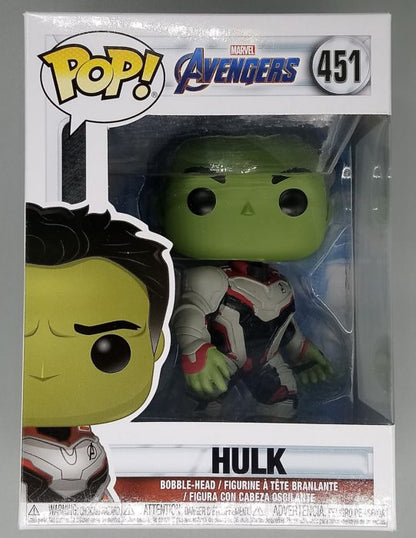 #451 Hulk (Team Suit) Marvel Avengers Endgame Box Damaged Funko POP