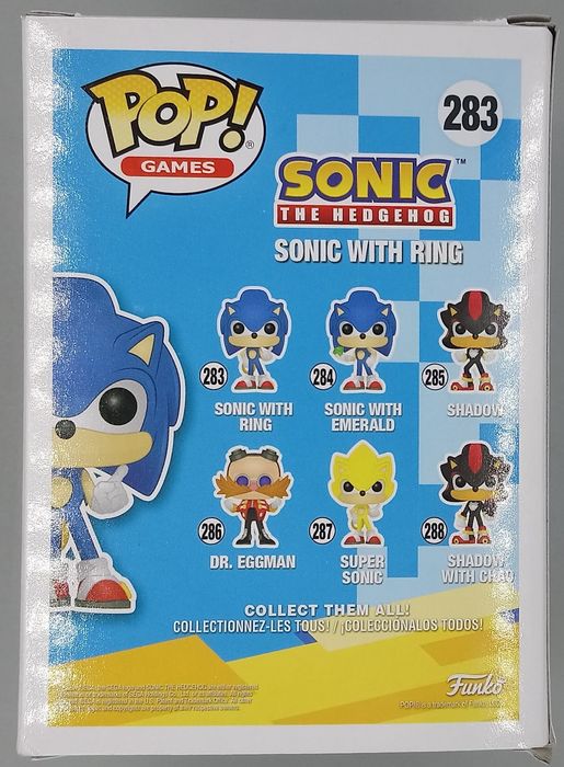 #283 Sonic with Ring - Sonic the Hedgehog Funko POP