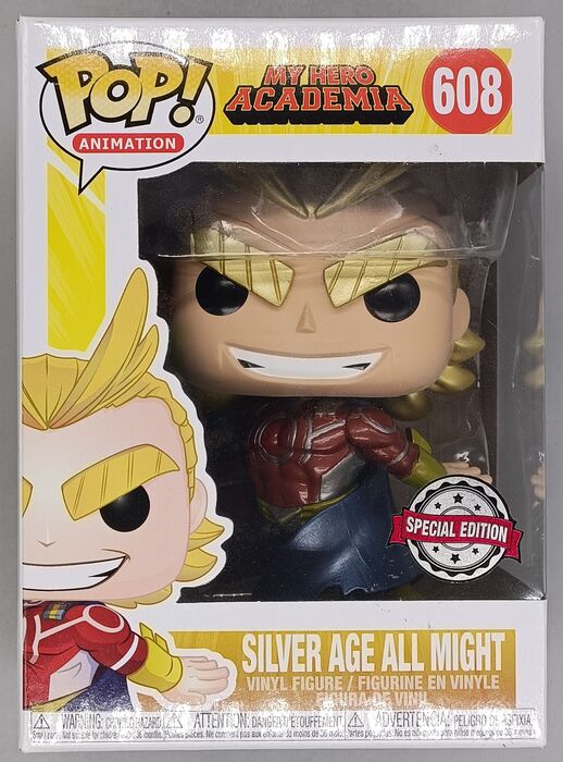 #608 Silver Age All Might - Metallic - My Hero Academia Funko POP