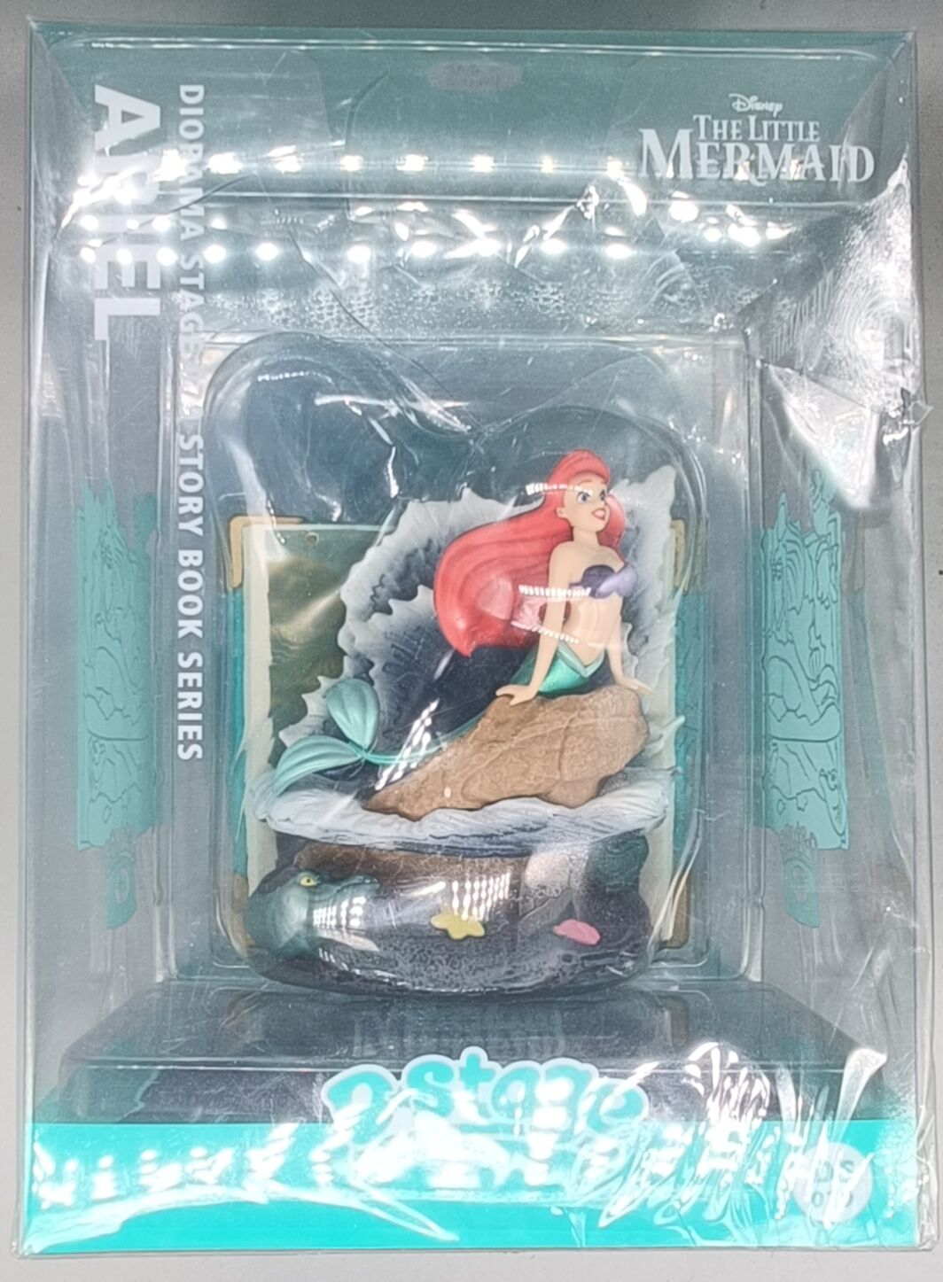 Disney Diorama Stage-079-Story Book Series-Ariel The Little Mermaid - New Box Damaged