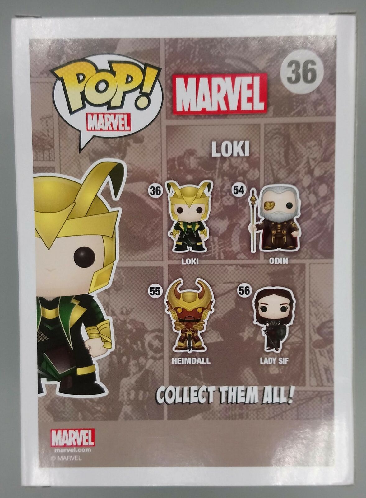 36 Loki (Helmet) - B&W - Marvel - Exclusive Funko POP