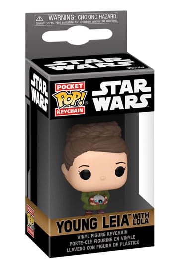 Pocket Pop Funko Keychain - Young Leia w/Lola - Star Wars - Brand New