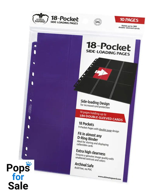 Ultimate Guard 18-Pocket Pages Side-Loading Purple (10)