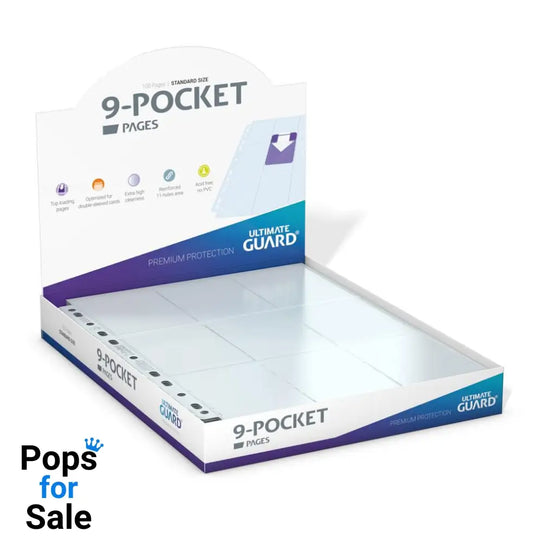 Ultimate Guard 9-Pocket Pages Top-Loading (100) - Transparent