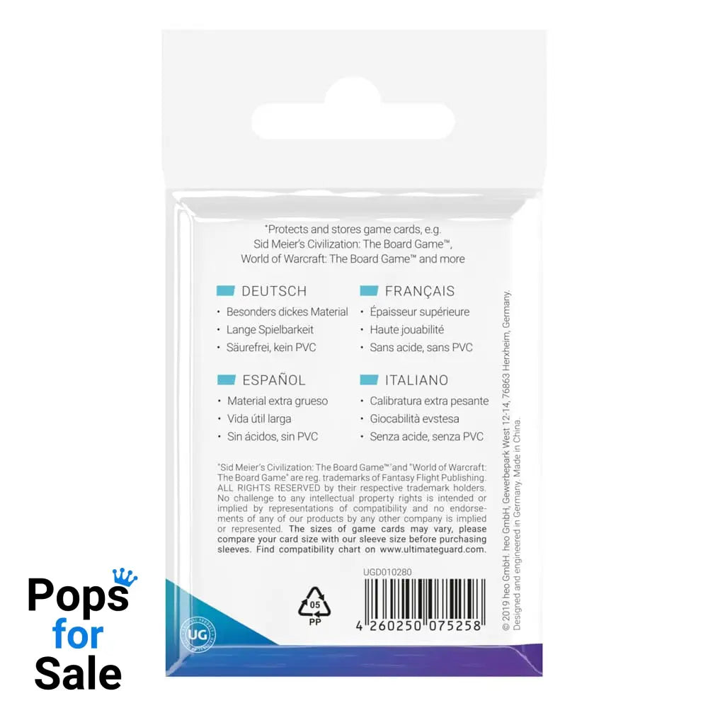 Ultimate Guard Board Game Sleeves (50) - Mini American
