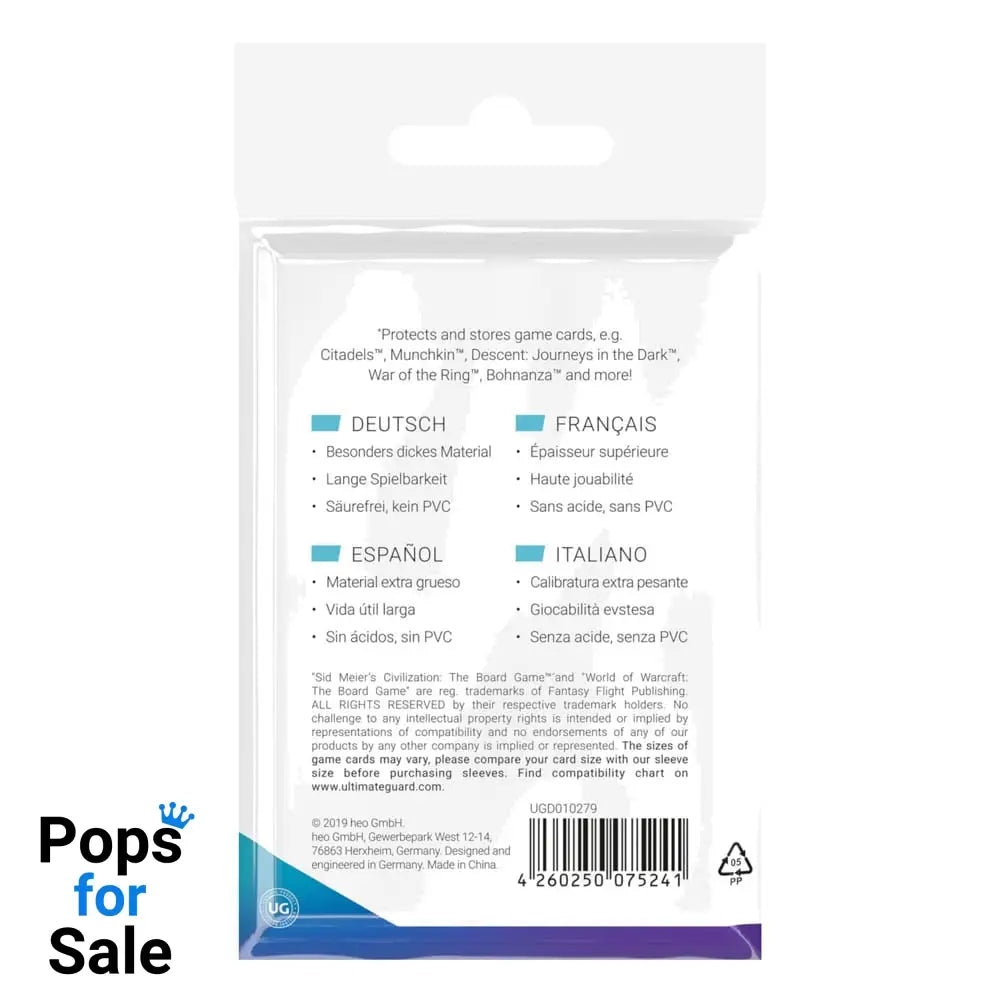 Ultimate Guard Board Game Sleeves (60) - Standard American