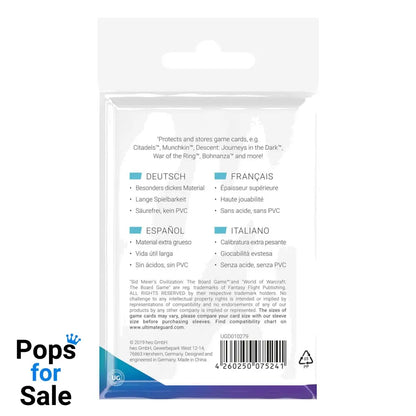 Ultimate Guard Board Game Sleeves (60) - Standard American