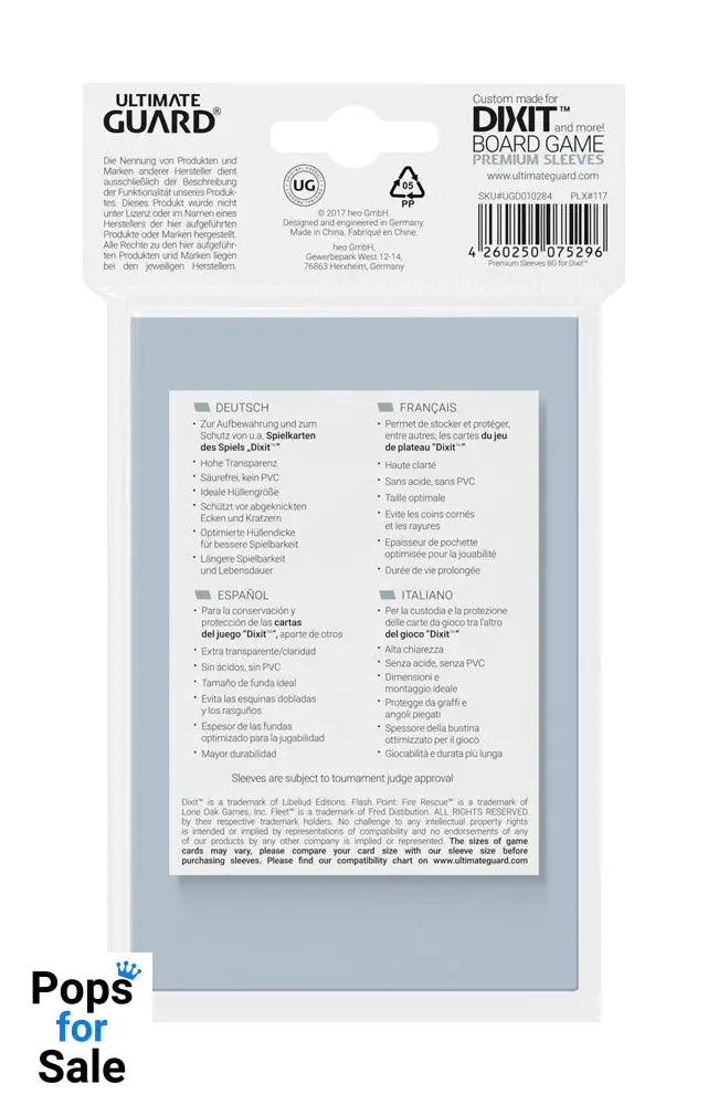 Ultimate Guard Board Game Sleeves (90) - Dixit™ and more