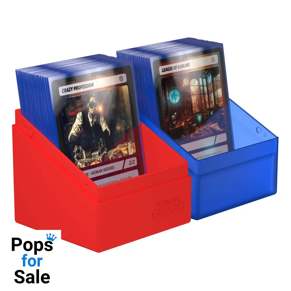 Ultimate Guard Boulder 100+ Synergy - Blue/Red Card Boxes