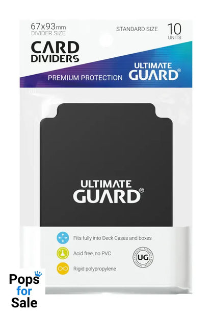 Ultimate Guard Card Dividers Standard Size (10) - Black