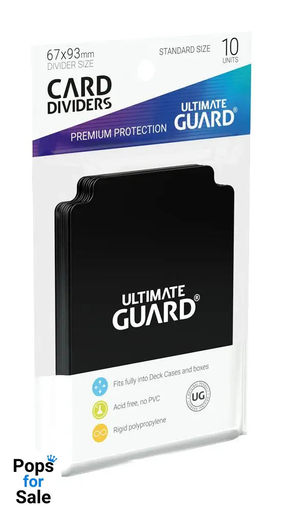 Ultimate Guard Card Dividers Standard Size (10) - Black