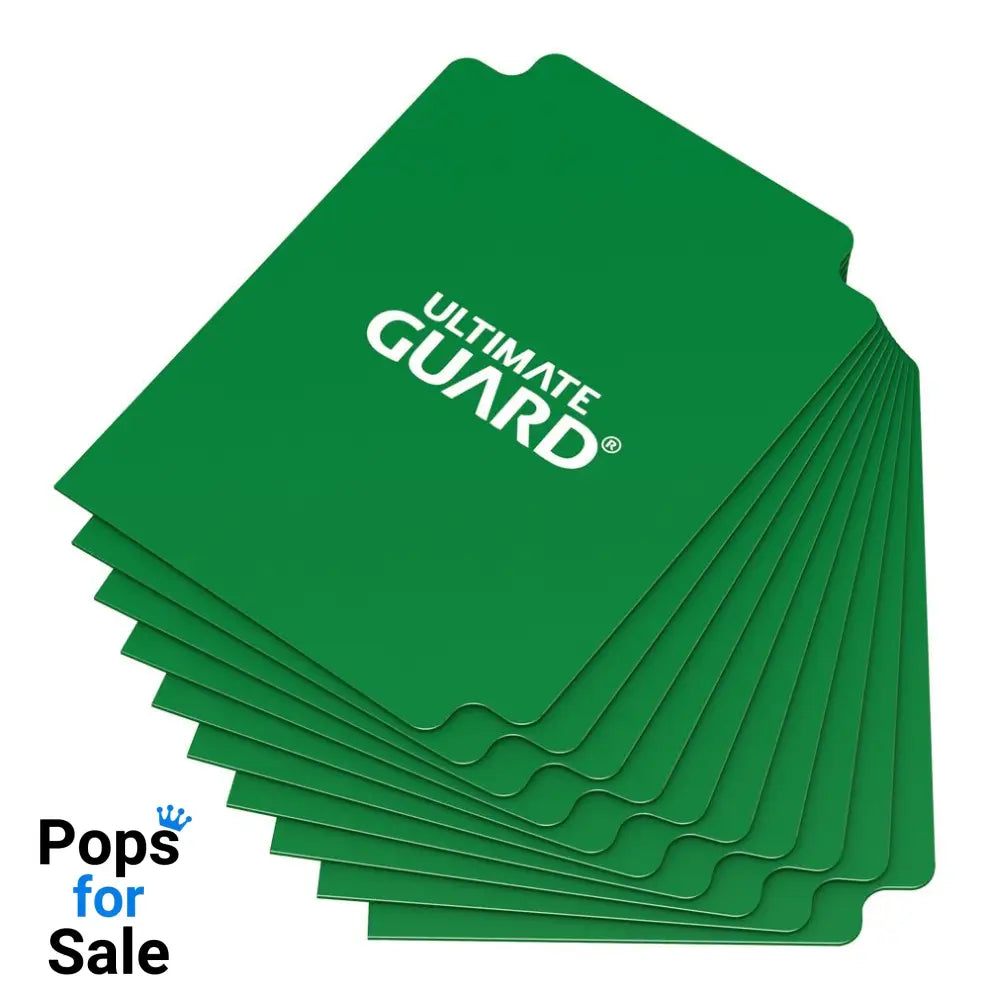 Ultimate Guard Card Dividers Standard Size (10) - Green Card Accessories