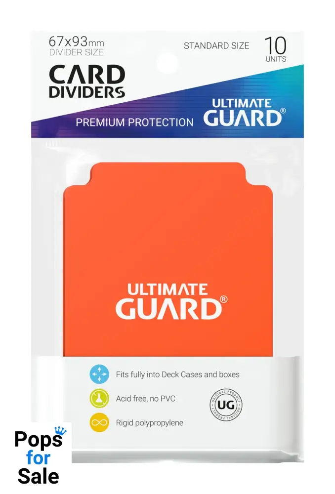 Ultimate Guard Card Dividers Standard Size (10) - Orange