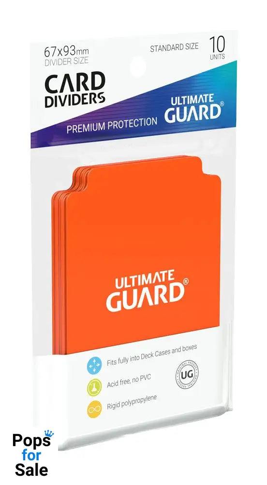 Ultimate Guard Card Dividers Standard Size (10) - Orange