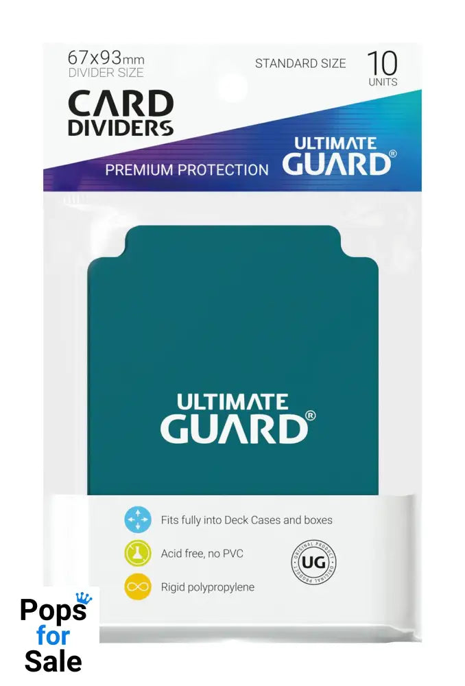 Ultimate Guard Card Dividers Standard Size (10) - Petrol