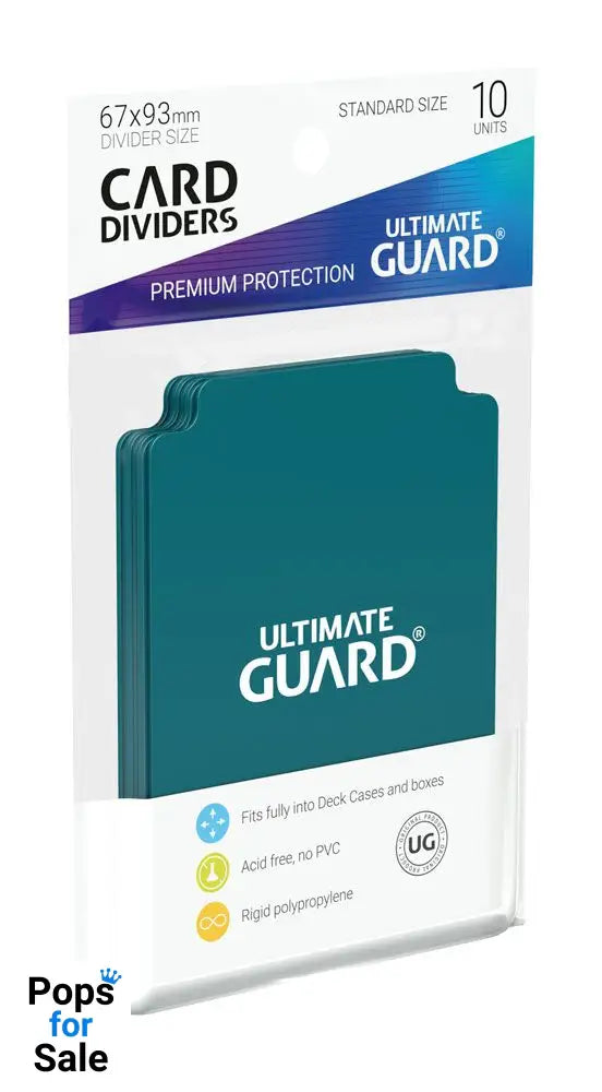 Ultimate Guard Card Dividers Standard Size (10) - Petrol