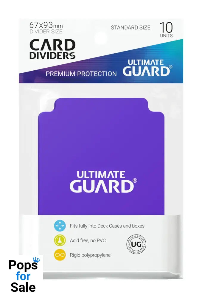 Ultimate Guard Card Dividers Standard Size (10) - Purple