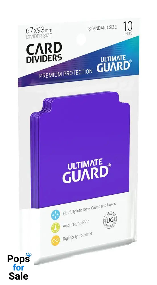 Ultimate Guard Card Dividers Standard Size (10) - Purple