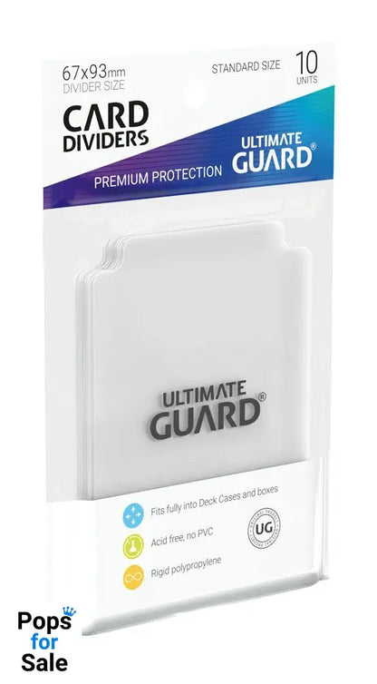 Ultimate Guard Card Dividers Standard Size (10) - Transparent
