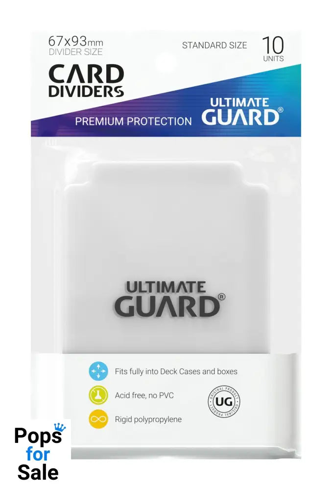 Ultimate Guard Card Dividers Standard Size (10) - Transparent