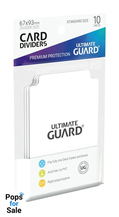 Ultimate Guard Card Dividers Standard Size (10) - White