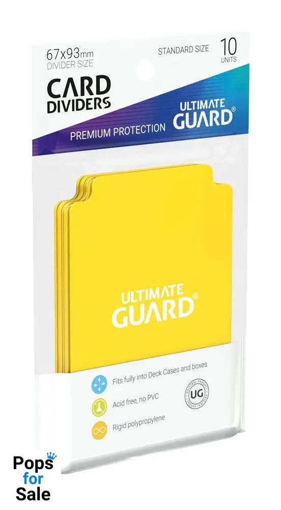 Ultimate Guard Card Dividers Standard Size (10) - Yellow