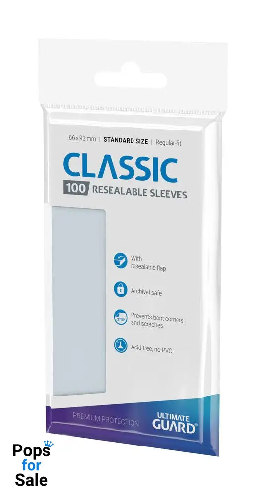 Ultimate Guard Classic Sleeves Standard Size (100) - Resealable