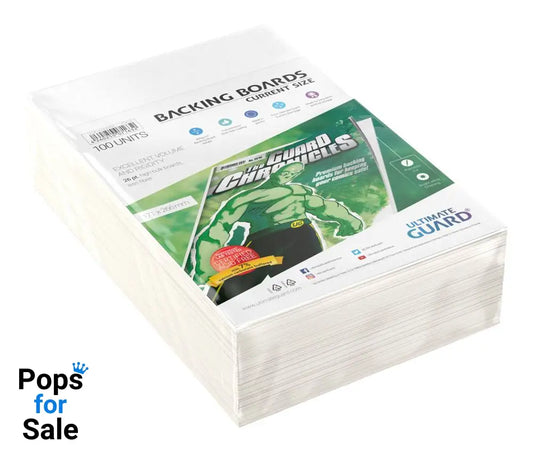 Ultimate Guard Comic Backing Boards (100) - Current Size