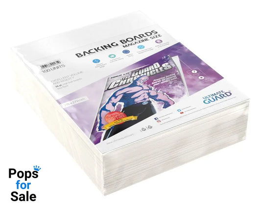 Ultimate Guard Comic Backing Boards (100) - Magazine Size