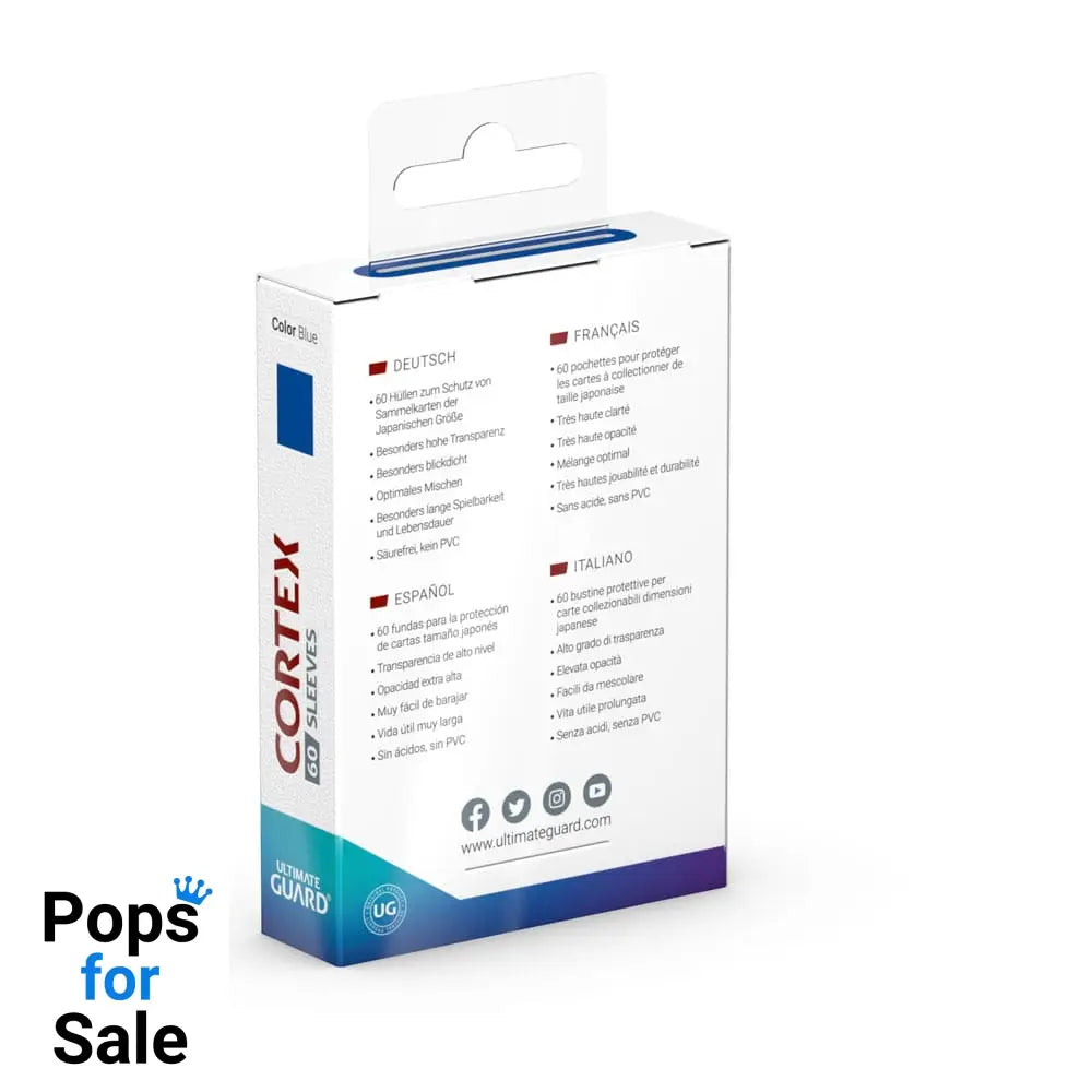 Ultimate Guard Cortex Sleeves Japanese Size (60) - Blue