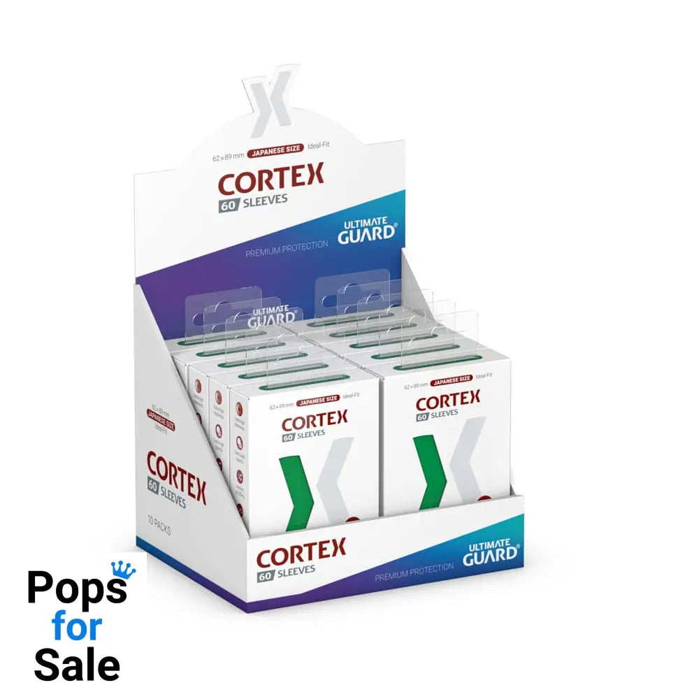 Ultimate Guard Cortex Sleeves Japanese Size (60) - Green Card Sleeves (Japanese Size)