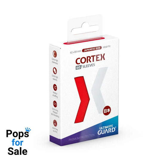 Ultimate Guard Cortex Sleeves Japanese Size (60) - Red