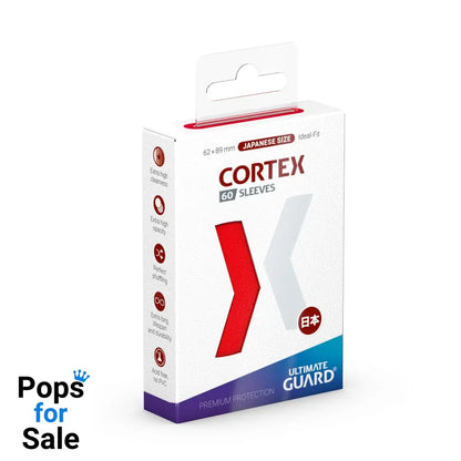 Ultimate Guard Cortex Sleeves Japanese Size (60) - Red Card Sleeves (Japanese Size)