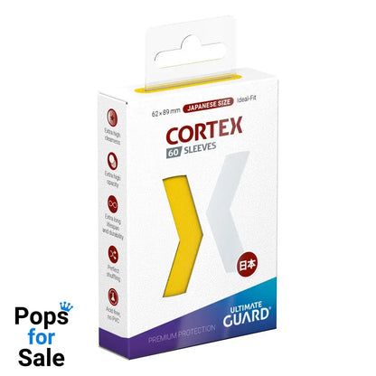 Ultimate Guard Cortex Sleeves Japanese Size (60) - Yellow Card Sleeves (Japanese Size)