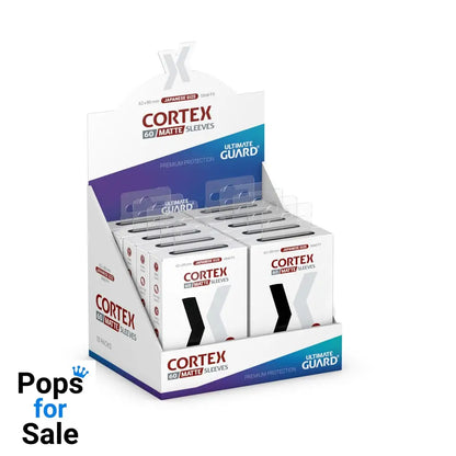 Ultimate Guard Cortex Sleeves Matte Japanese Size (60) - Black Card Sleeves (Japanese Size)