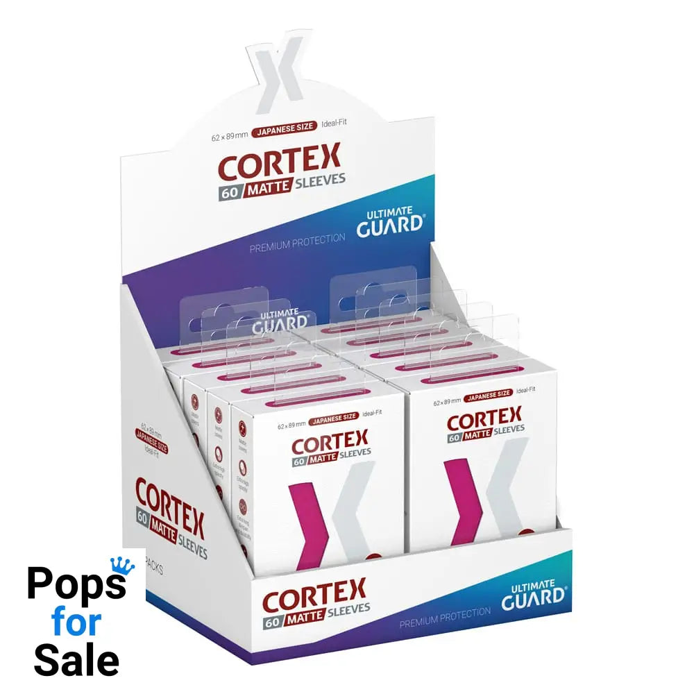 Ultimate Guard Cortex Sleeves Matte Japanese Size (60) - Pink Card Sleeves (Japanese Size)