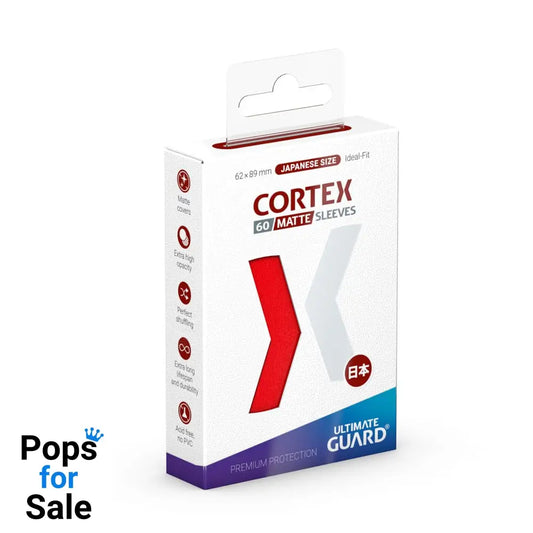 Ultimate Guard Cortex Sleeves Matte Japanese Size (60) - Red