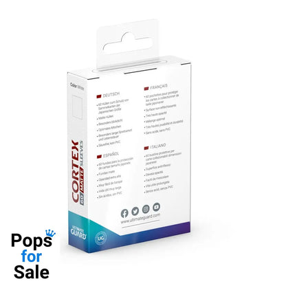 Ultimate Guard Cortex Sleeves Matte Japanese Size (60) - White Card Sleeves (Japanese Size)