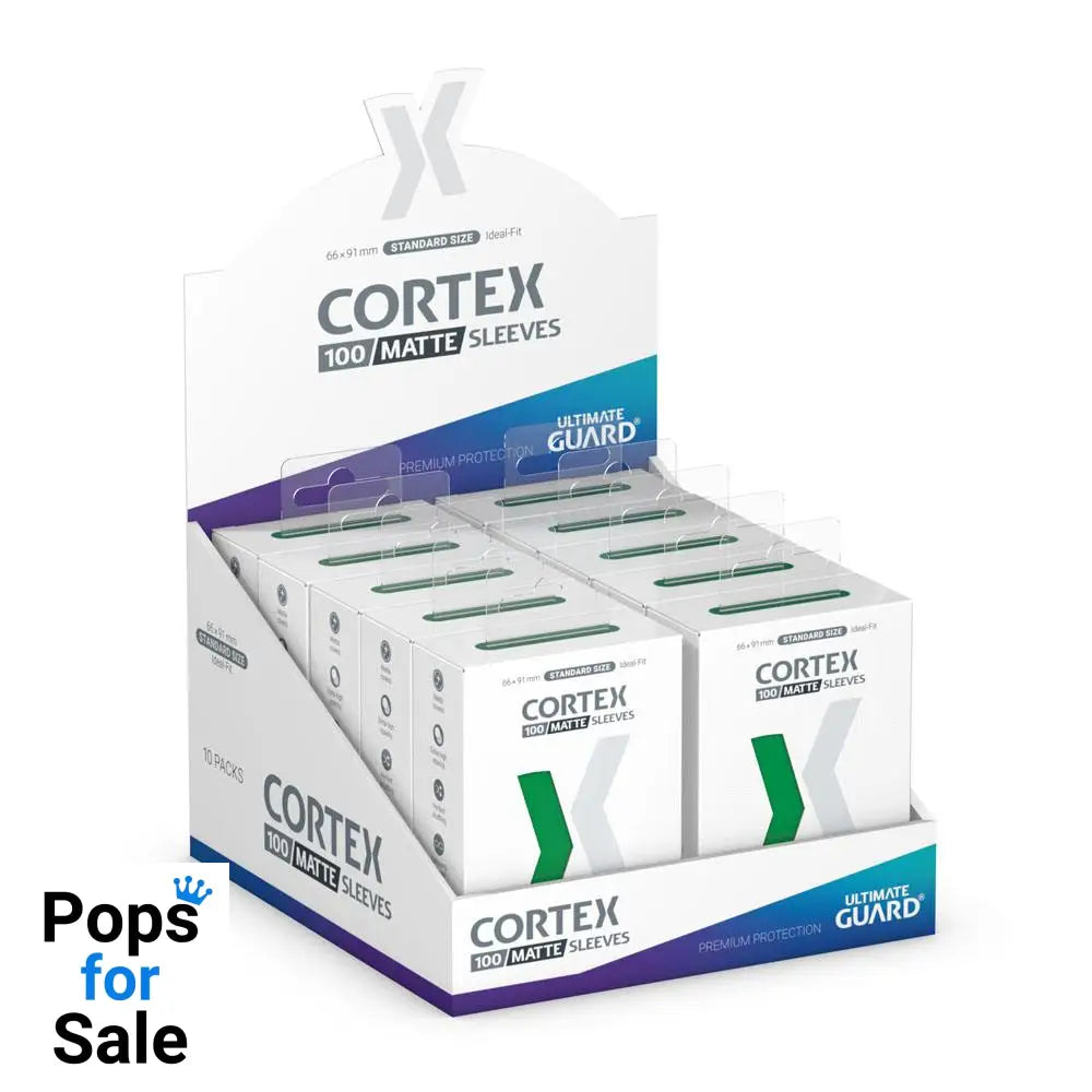 Ultimate Guard Cortex Sleeves Matte Standard Size (100) - Green Card Sleeves (Standard Size)